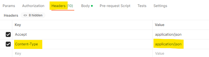 Content-Type im Header ergänzen