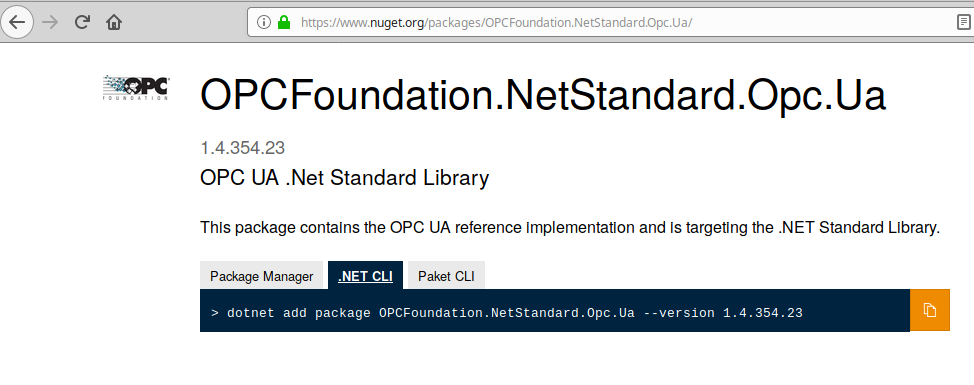 Einbinden des nuget-Pakets